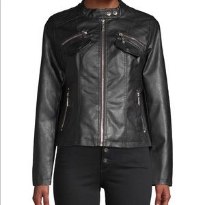 Faux Leather Jacket. Perfect for spring!